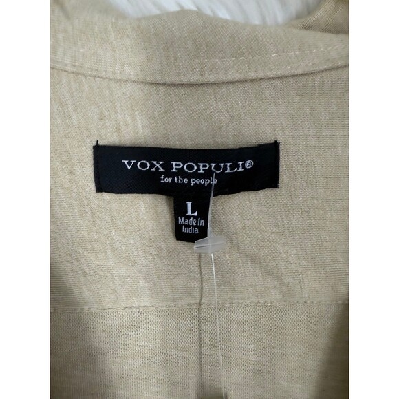 NWT Vox Populi Button Up Shirt NYC Empire State & Brooklyn Bridge Embroidered L - Picture 6 of 9